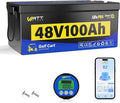 48V 100Ah Lithium Battery for Golf Cart, Built-in Bluetooth & 200A BMS & Mobile by Wattcycle