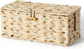 Delamu Handmade Synthetic Rattan Cable Management Box, Flat Weave Desk Organizer by DELAMU
