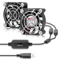 Wathai 2PCS 50mm x 10mm 5V Mini Box USB Computer Fan by Wathai