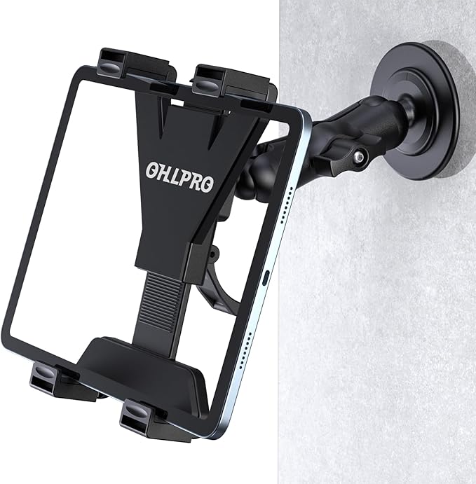 OHLPRO Tablet Wall Mount, Sticky iPad Holder, Damage-Free Adhesive Wall Dock by OHLPRO