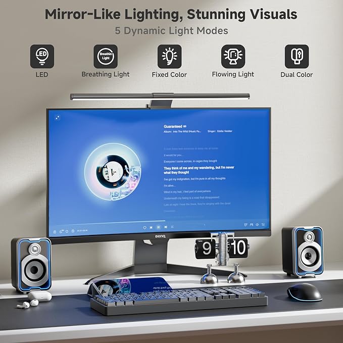 SOULION 2.0 Computer Speakers, 10W USB-Powered Bluetooth Wired PC Speaker - Image 2
