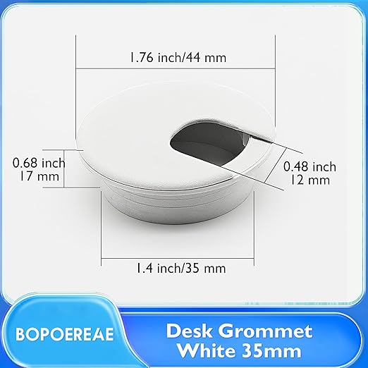 Desk Grommet 1-3/8", Desk Cord Hole Cover, Cable Grommet ABS Plastic, Desk Hole - Image 8