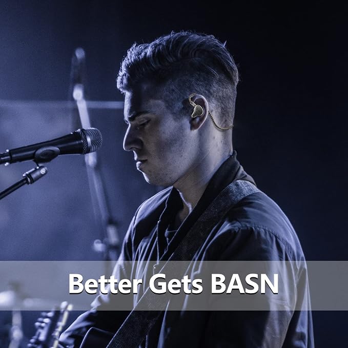BASN Bmaster5 in Ear Monitors, 1DLC Diaphragm+4BA 5 Drivers Drummers Headphones - Image 7