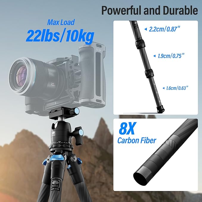 SIRUI Carbon Fiber Travel Tripod - Image 4