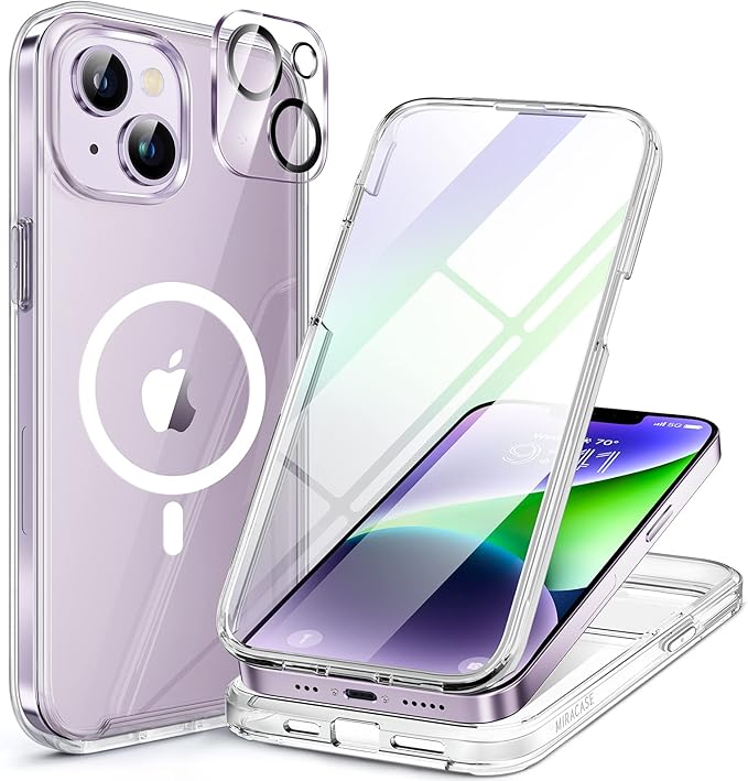 Miracase Magnetic for iPhone 14 Case 6.1'', Full-Body Bumper Phone case by Miracase