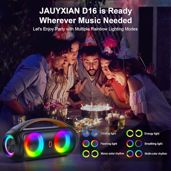 Portable Bluetooth Speaker, Loud Boombox Speaker - Image 5
