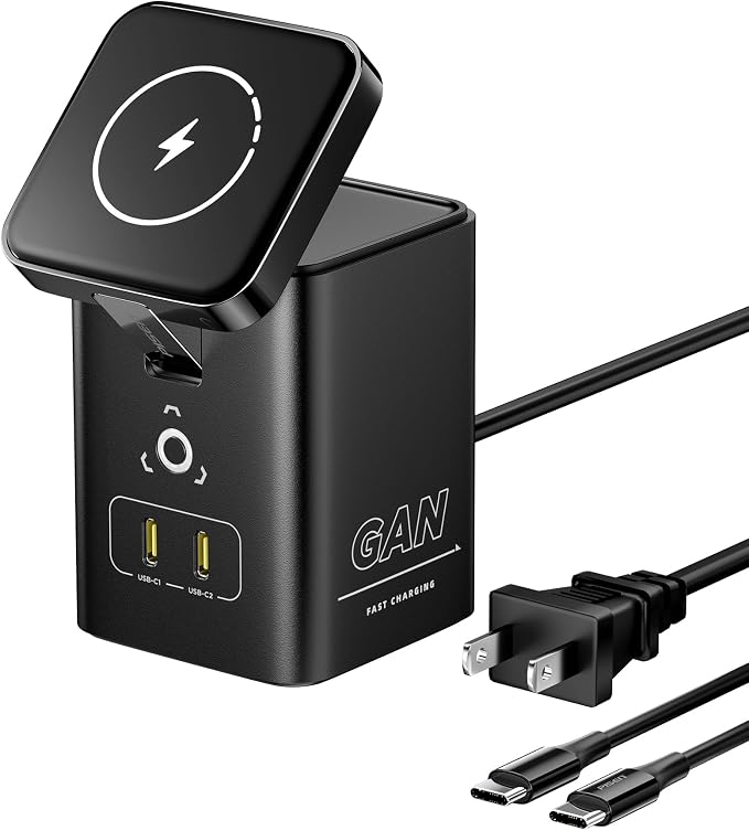 PISEN 4-in-1 Mag-Safe Wireless Charger - 45W GaN Charging Station by PISEN