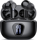 Wireless Earbuds, IP7 Waterproof in Ear Earphones, LED Display Ear Buds by BESNOOW