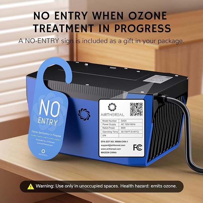 Airthereal DA25 Desktop Ozone Generator, 000mg/h High Capacity Odor Eliminator - Image 7