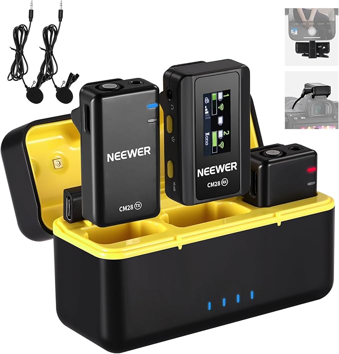 NEEWER CM28 Wireless Lavalier Microphone System by Neewer
