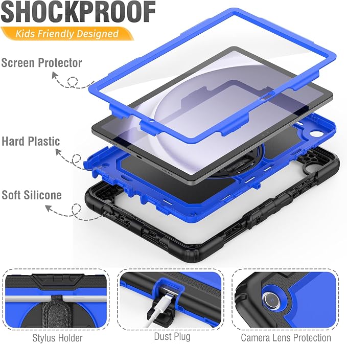 HXCASEAC Case for Samsung Galaxy Tab A9+ Plus 11 Inch, Protective - Image 8