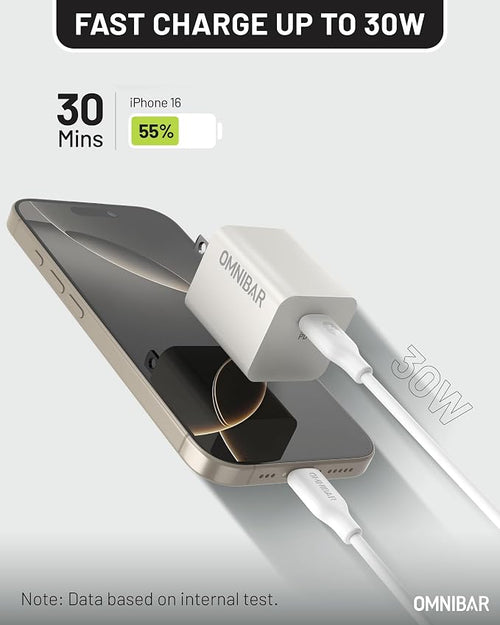 30W USB C Charger, GaN Fast Wall Charger Block, PD3.0 PPS USB-C Power Adapter - Image 2