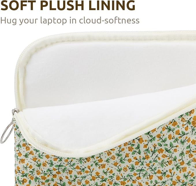 Puffy Laptop Sleeve 13-15.6 Inch Cute Quilted Laptop Protective Case Padded - Image 4