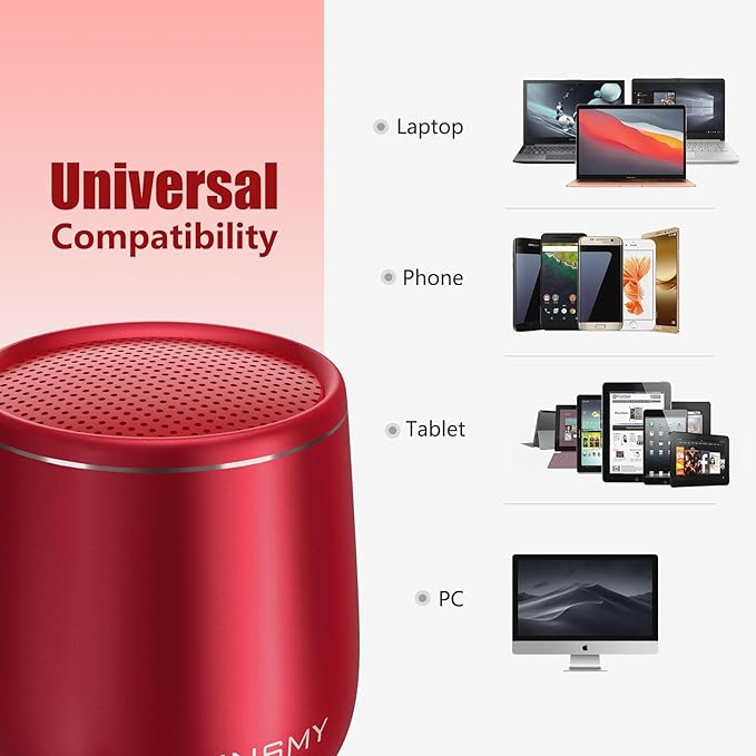 INSMY Small Bluetooth Speaker, Waterproof Mini Portable Wireless Speaker - Image 8