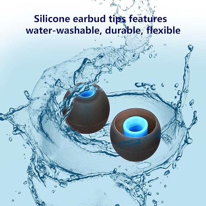 Silicone Replacement Earbud Tips Earbud Covers Fit - Image 5