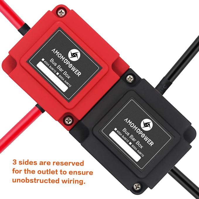 600A 48V Bus Bar Box 4 Stud M10 High Current Tin Plated Copper Distribution - Image 7