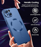 Magnetic for iPhone 13 Case Slim Soft Silicone Bumper Shockproof Metallic - Image 6
