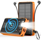 Solar Power Bank Portable Charger 52800mAh 5V/3A Fast Charging Battery Pack by AEECESTORE