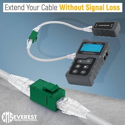 Everest RJ45 CAT6 Keystone Coupler in Green - Image 4