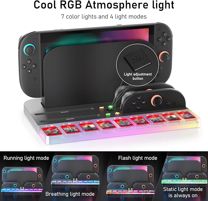 Charger Dock Station for Nintendo Switch 2 Joycon, Switch 2 Charging Dock - Image 3