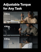 HOTO PixelDrive Electric Screwdriver, Smart Display, 6 Torque Settings - Image 6