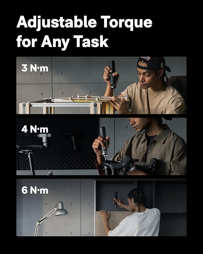 HOTO PixelDrive Electric Screwdriver, Smart Display, 6 Torque Settings - Image 6