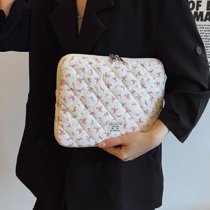 Puffy Laptop Sleeve 13-15.6 Inch Cute Quilted Laptop Protective Case Padded - Image 3