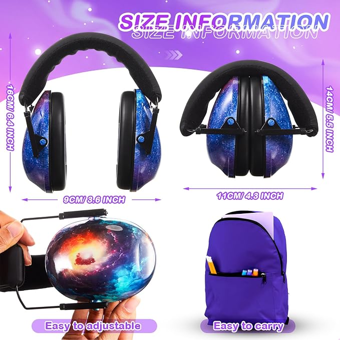 Amylove 12 Pcs Kids Ear Protection Noise Cancelling Headphones Ear Muffs Bulk - Image 2