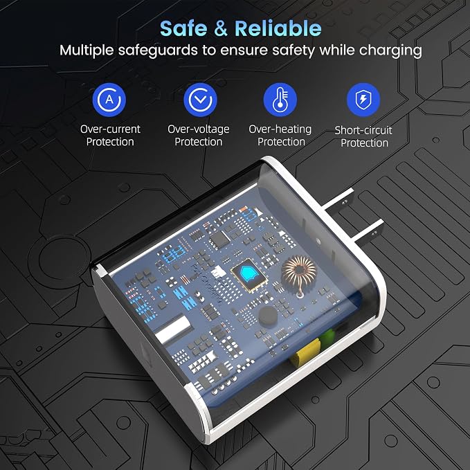 45W Super Fast Charger Type C, 45 Watt USB-C Charger PD/PPS Wall Charging Block - Image 6