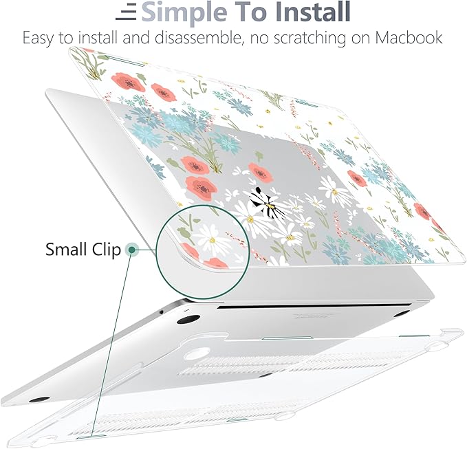 Batianda Case for M1 MacBook Air 13 Inch Model A2337 A2179 A1932 2021 2020 2019 - Image 4