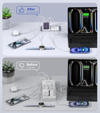 50W 2-Pack USB C Wall Charger Block, 5-Port C Charger Fast Charging Block PD - Image 6