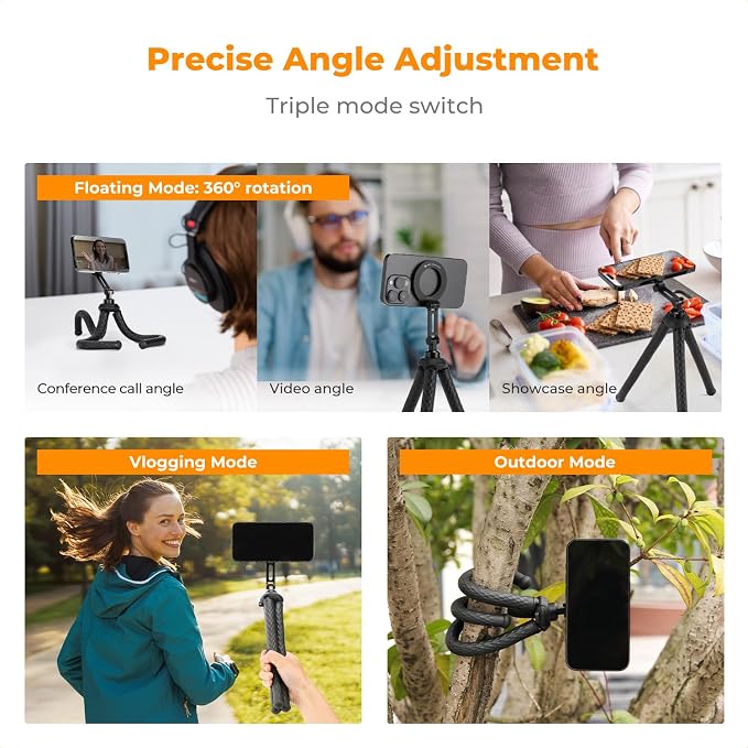 K&F Concept Flexible Tripod, Magnetic Flexible Phone Stand - Image 6