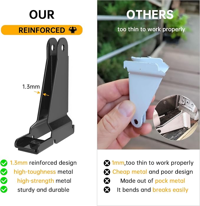 Thickened Storm Door Closer Bracket，Repair Jamb Bracket Compatible - Image 2