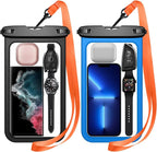 Temdan 2 Pcs Waterproof Phone Pouch, Universal IPX8 Waterproof Cell Phone Case by Temdan