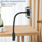Tablet Stand Holder, Gooseneck Desktop iPad Mount - Image 3