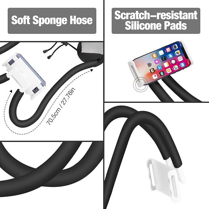 MoKo Neck Phone Holder, Lazy Gooseneck Phone Pillow Holder Bracket, 360° Rotate - Image 5