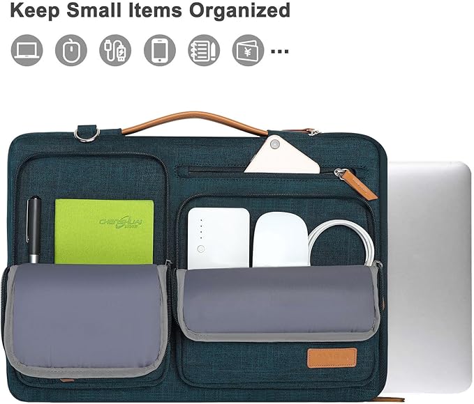 MOSISO 360 Protective Laptop Shoulder Bag, 17-17.3 inch Computer Bag Compatible - Image 2
