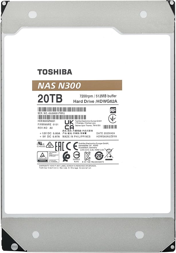 Toshiba N300 20TB NAS 3.5-Inch Internal Hard Drive - Image 5