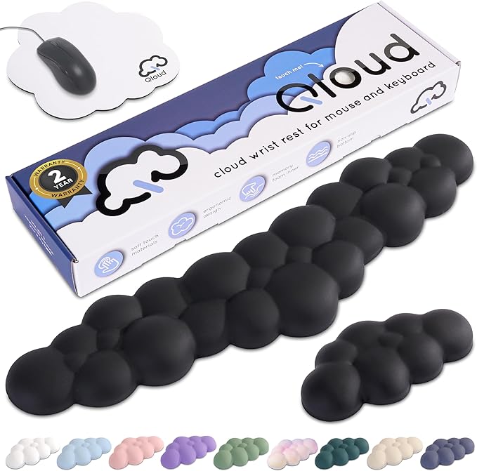 Qloud Cloud Wrist Rest Keyboard Wrist Rest by Create-ables