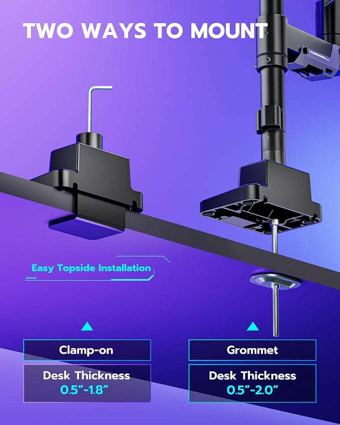 ARES WING Single Monitor Mount, Ultrawide Monitor Arm - Image 7