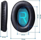Ear Pads for Bose Quiet Comfort 35 Soft Protein Leather Replacement Earpads Ear - Image 6