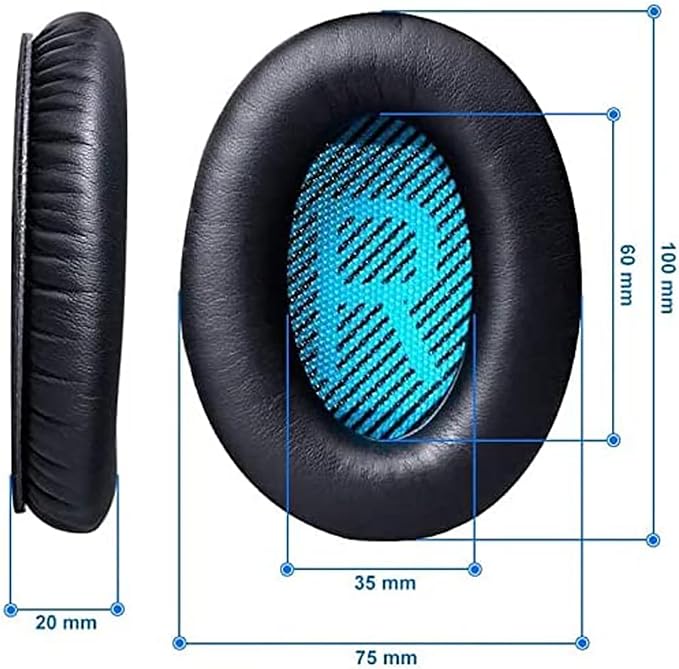 Ear Pads for Bose Quiet Comfort 35 Soft Protein Leather Replacement Earpads Ear - Image 6