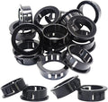1-3/16" Black Snap-in Knockout Insulating Bushing Grommets, Plastic Cable Hole by EASYEAH