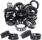 1-3/16" Black Snap-in Knockout Insulating Bushing Grommets, Plastic Cable Hole by EASYEAH