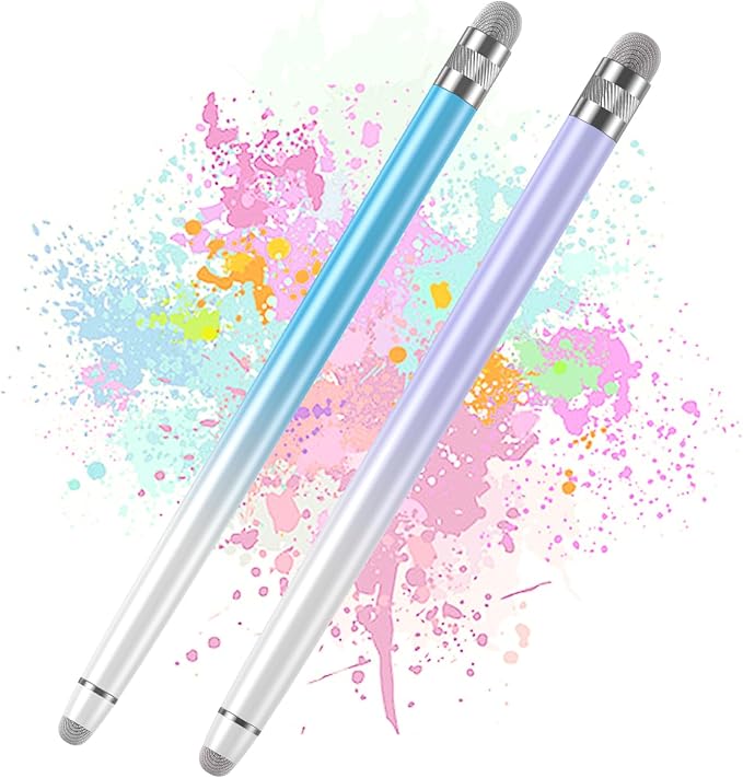 2PCS Stylus Pens for Touch Screens, Stylus Pen for iPhone/iPad/Tablet by Bopomofo