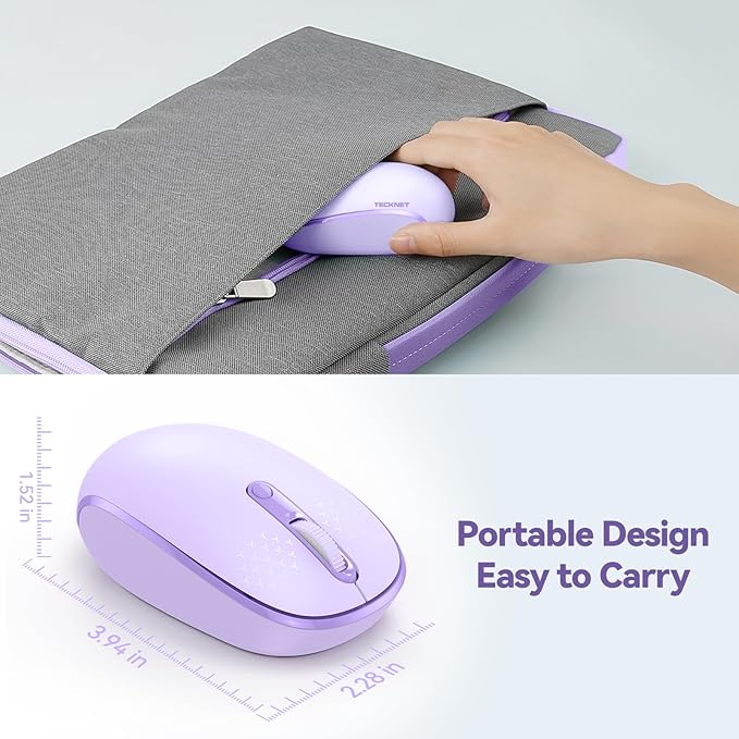 TECKNET Wireless Mouse, 2.4G Quiet Computer Mouse - Image 4