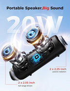 Bluetooth Speaker, 20W HD Sound, Portable Wireless, IPX5 Waterproof, - Image 2