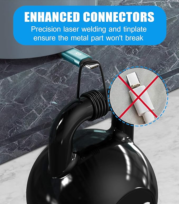 USB C Cable 3.1A Fast Charging, sweguard USB-A to USB-C Charger Nylon Braided - Image 6