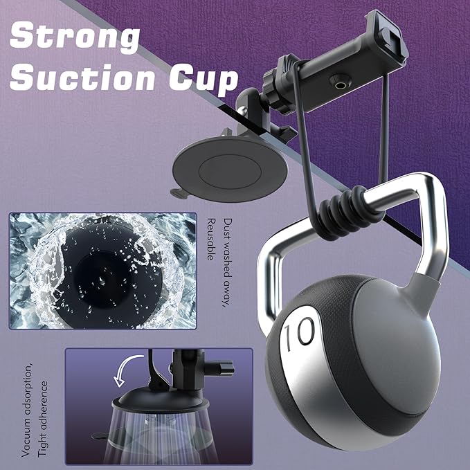 Shower Mirror Phone Holder, Suction Cup Mirror Phone Mount - Image 4
