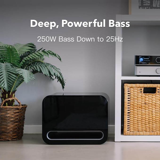 WiiM Sub Pro – 8" 250 W Wireless Smart Subwoofer | AI RoomFit™ Calibration | - Image 3